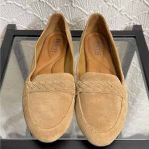 Born Tan Suede Loafers for Women